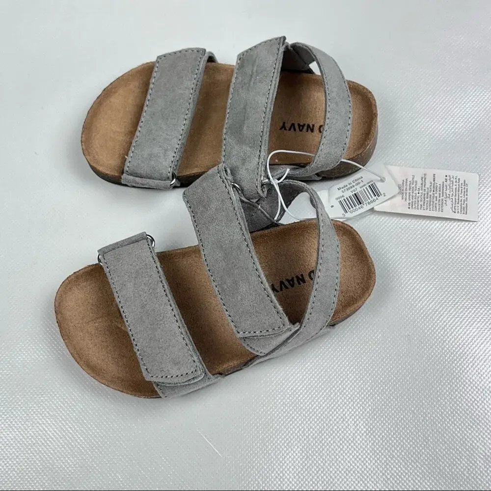 Old Navy Toddler Secure  Strap Sandals Faux Suede Sz 6